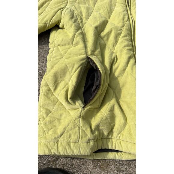 Cherokee Jacket Women Size Large Lime Quilted Collared Pockets Outdoor Utility - Picture 3 of 5
